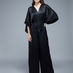 20Dresses Sparkling Soiree V-Neck Wide Leg Satin Jacquard Basic Jumpsuit-picture-34