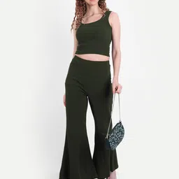 BROADSTAR Olive Green Co-Ords Set-picture-39