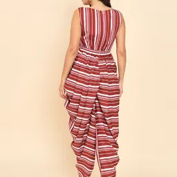 TANDUL Organic Cotton Striped Basic Jumpsuit image 5