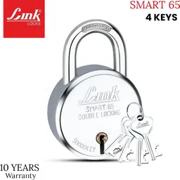 lenk Round 65mm LOCK - 7 Levers Link Double LocK ! Hardened Shackle ! 4 Keys Lock Lock-picture-10