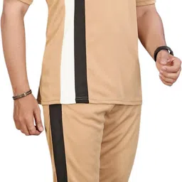 nispruh Men Night Suit Set Black Striped image 3