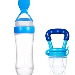 tk.world Multicolor - Baby Spoon Feeder and Baby Fruit Feeder ( Pack Of 2) Feeder-picture-36