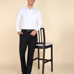 raymond Men Slim Fit Solid Formal Shirt image 2