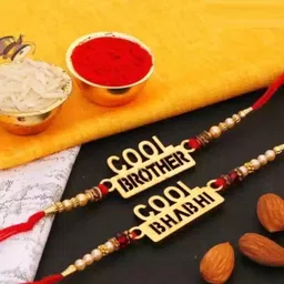 the youth fashion Bhaiya Bhabhi Rakhi| Rakhi Gift For Brother| Rakhi Combo Set| 9116 Mauli Thread Rakhi Set-picture-11