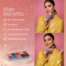 hilary rhoda Main Character Eyeshadow Palette | Highly Pigmented | Matte & Shimmer Finish - 11 g image 3