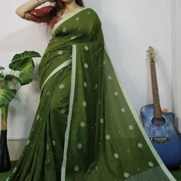 suman collection Floral Print, Woven Daily Wear Khadi Saree-picture-41