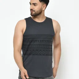 rigo Pack of 2 Men Printed Sleeveless Vest Men Vest image 4