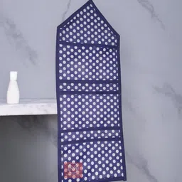 bharat retail inc 3 Pockets,Magazine Holder,NotePad Holder, Wall Hanging Pockets Blue Accessories Organizer image 2