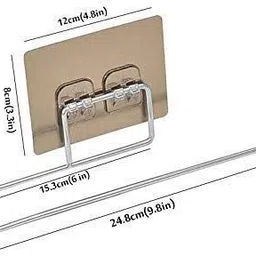 robzy 1 Premium Quality 2Ply Toilet Paper Soft Roll | Bathroom Tissue I Stainless Steel Toilet Paper Holder image 2