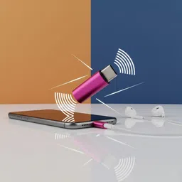 rajneesh Red jackconnector0.1 Phone Converter image 2