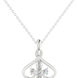 avsar Avsar BIS Hallmark AVP1221WB 14kt Cubic Zirconia White Gold Pendant-image-61