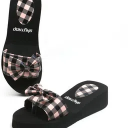 skytrap Stylish Comfortable and Trending Cross Strap Flip Flop Combo of 2 Women Slippers image 2