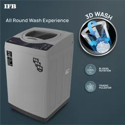 ifb 7 kg Fully Automatic Top Load with In-built Heater Black, Grey image 5