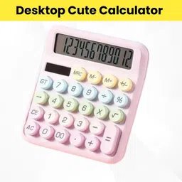 guggu Desktop Calculator, 12-Digit Large LCD and Large Buttons for Office, Homes T47 Basic Calculator-picture-10