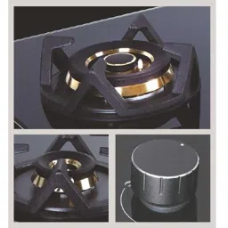 Elica CLASSIC FLEXI FB MFC 4B 60 MT Toughened Glass Top 4 Burner Automatic Electric Hob (Round Metallic Knob, Black) image 5