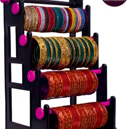 RKM 4 Step Single side Pink Bangle Stand Jewellery Organizer-image-55