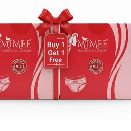 mimee Period Panties for Women (M-L Size) |Soft & Breathable Buy 1 Get 1 Free Sanitary Pad-picture-32