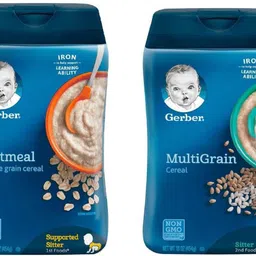 gerber Cereal Combo (8oz) (Pack of 2) - Multigrain Cereal(16oz) + Oatmeal Cereal(16oz) Cereal-picture-24