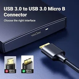 HITRIME USB Type C Cable 0.4 m USB Type C to Micro B 3.0 Cable For Charging and Data Sync HDD,Smartphone MacBook PC image 3