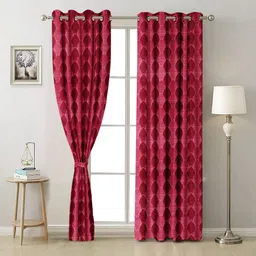 bombaydecor 213 cm (7 ft) Door Polyester Room Darkening Curtain (Pack Of 2)-picture-33