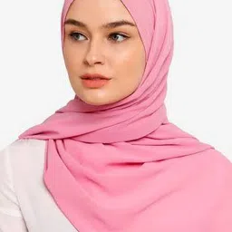 aedo pedo Solid Georgette Women Multicolor Scarf image 3