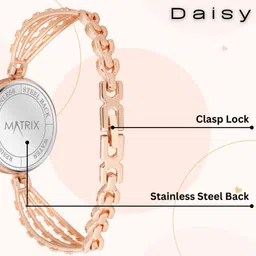 matrix Bracelet Style Analog Watch - For Women Bracelet image 4