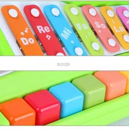 toyshack 2 in 1 PiaNo Xylophone with 8 Keys, Colorful Musical Instruments Toy for Girls Boys Baby Toddlers image 4