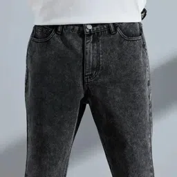 jeancherry Men Regular Mid Rise Grey Jeans image 4