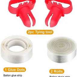 tejal trader Happy Birthday Accessories - Balloon Arch Strip and Glue Dot For Birthday Party image 2