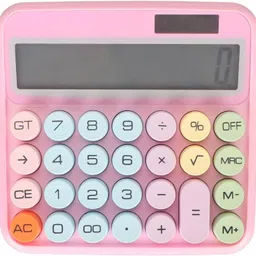 navmi 731 Dual Powered Pink Calculator with Large Screen, colorful Button Basic Calculator-picture-19