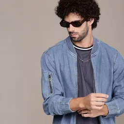 roadster Men Solid Bomber Jacket-picture-26