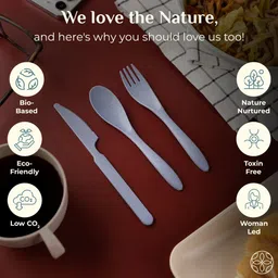 irida naturals Cutlery set Plastic Cutlery Set image 2