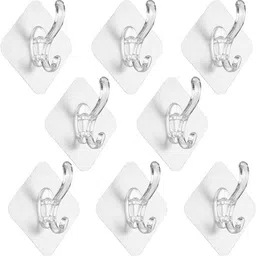 aarykart Self Adhesive Sticker Hanger Plastic Wall Hanging Hook Without Drilling Hook 8-picture-13