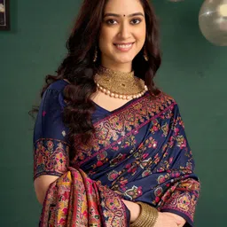 satrani Woven Banarasi Pure Silk Saree-picture-10