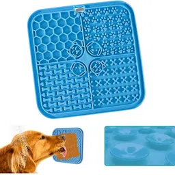 pet fun Dog Lick Mat with Suction Cups – Slow Feeder Pad for Pet Anxiety Relief Pet Bowl Mat-picture-10