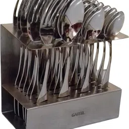 gaffel Stainless Steel Cutlery Set with Stand Prince/24 Pcs Spoon Fork Set & Stand Stainless Steel Cutlery Set-picture-26