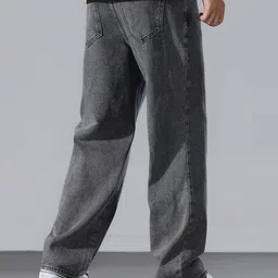 jaara Men Relaxed Fit Mid Rise Grey Jeans image 2