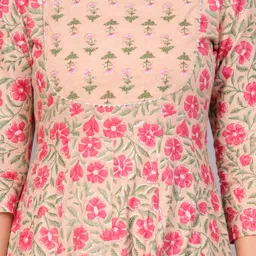 jyotsna Printed Viscose Rayon Stitched Anarkali Gown image 5