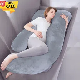 thukran Polyester Fibre Pregnancy Pillow Pack of 1 Solid-picture-11