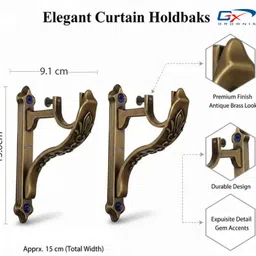 grownix Light Blue Curtain Hooks Metal image 5