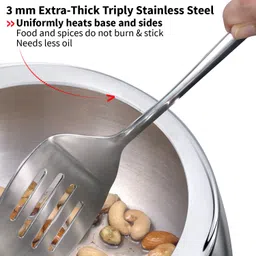 hawkins 5 Litre Triply Stainless Steel Contura Pressure Cooker (SSTCO50) 5 L Induction Bottom Pressure Cooker image 4