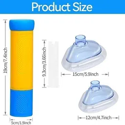 kumijashi Portable Airway Suction Rescue Device, First Aid Device for Choking Home Kit Manual Nasal Aspirator image 2