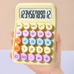 syga 12-Digit Candy Calculator – Cheerful, Colorful & Great for Students or Office Basic Calculator-picture-13
