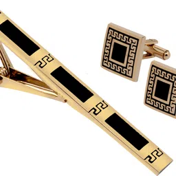 EXOTICA Fashions Brass Cufflink & Tie Pin Set-picture-21