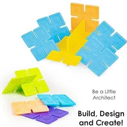 joyhub Set Set to Construct Different Models & Designs with 60 Colourful Tiles image 4