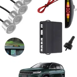 msnp Silver Waterproof Parking Sesnor With Led Display For Vehicle-185 Universal Silver 4pcs Reverse Parking Safety Sensor For Car-185 Parking Sensor-picture-11
