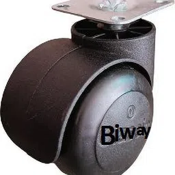 biway Black Plate Wheels Appliance Furniture Caster image 3