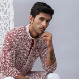 jompers Men Embroidered Pure Cotton Straight Kurta-picture-13