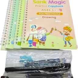 kfenterprise Magic Practice Copybook, (8 BOOK + 20 REFILL+ 2 Pen +2 Grip) Number Tracing Book-picture-34