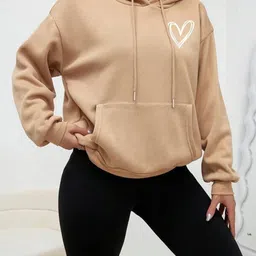 silvanus Women Full Sleeve Solid Hooded Sweatshirt image 3